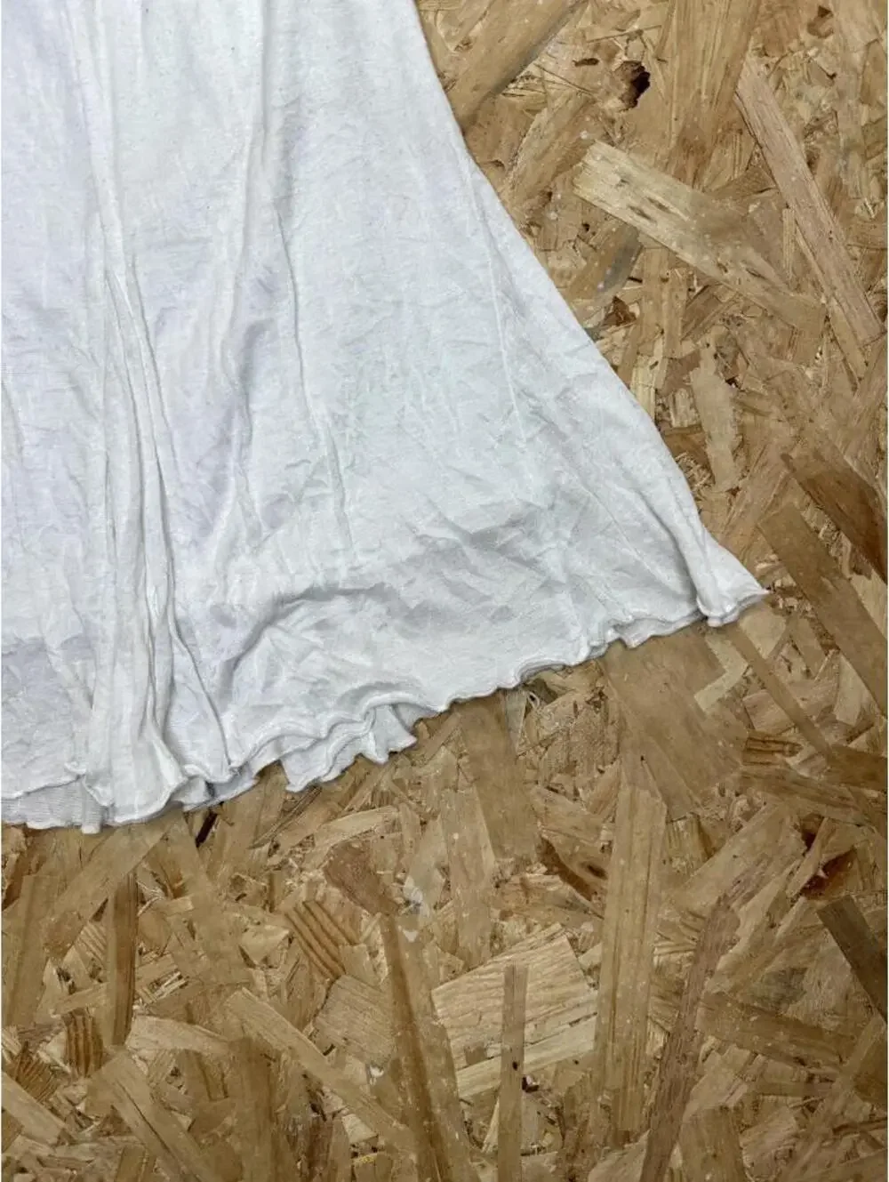 Faded Glory Girls XL 14 16 White Skirt Elastic Waist Ruffle Hem Casual